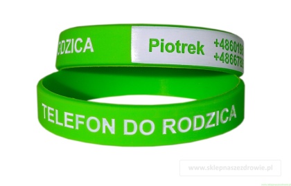 17cm Opaska bransoletka dla dziecka z numerem telefonu rodzica